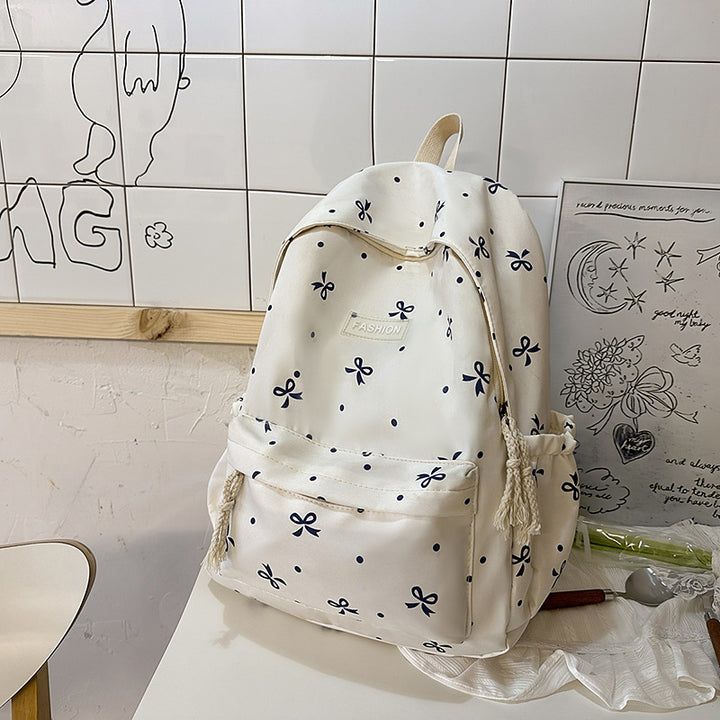 Verspielt gemusterter Rucksack
