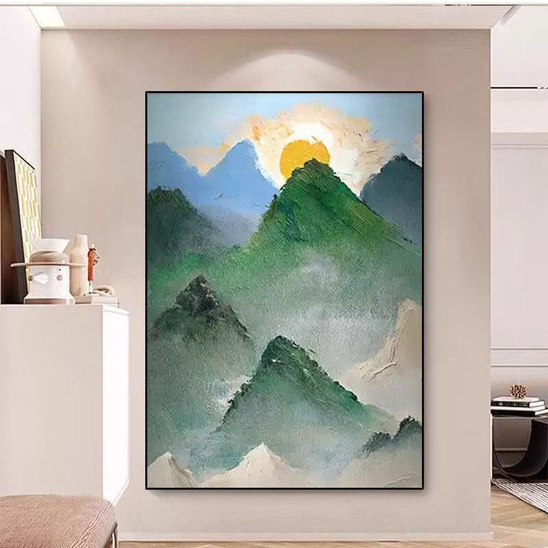 Serene Berglandschaft Leinwand Kunstwerk