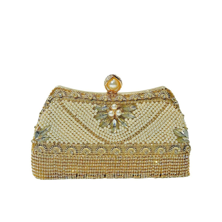 Beaded Abend Schultertasche