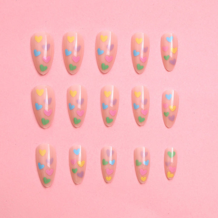 DIY dekorative Press-On Nagelset Karnz