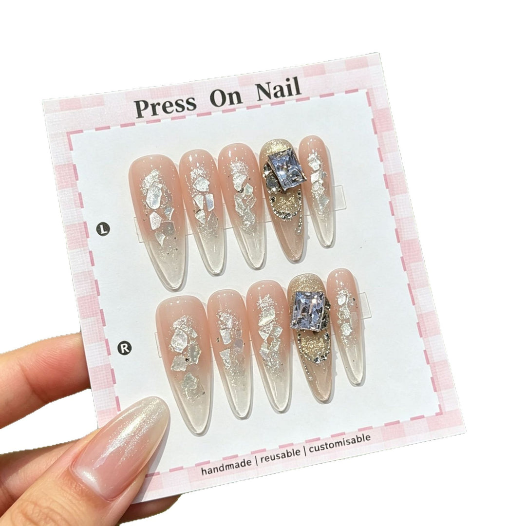 Anpassbares Glitzer Press-On Nagel Set
