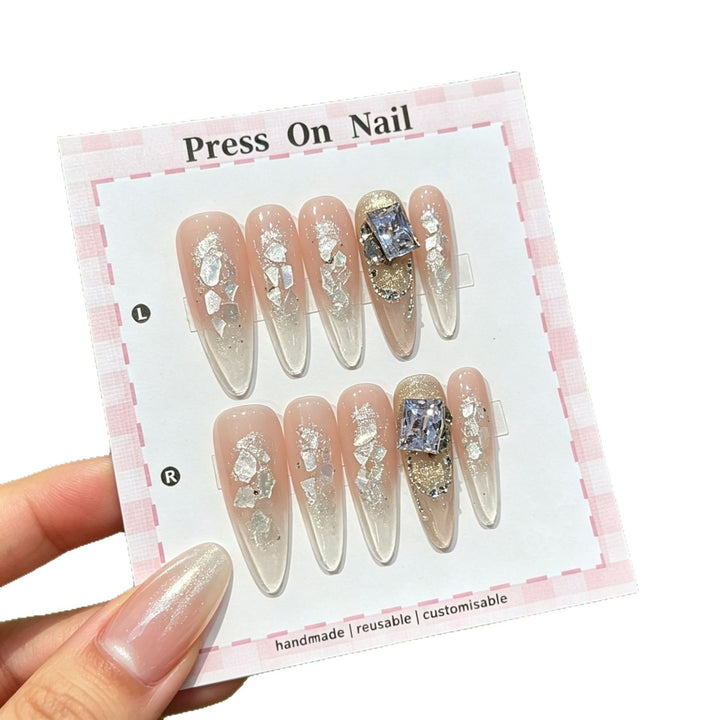 Anpassbares Glitzer Press-On Nagel Set