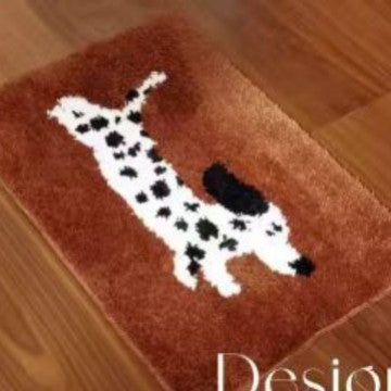Verspielte Hund-Themen-Fußmatte