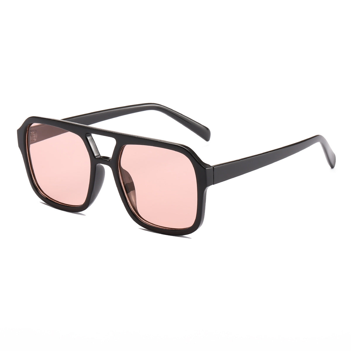 Damen elegante quadratische Sonnenbrille mit stilvollem Muster Karnz