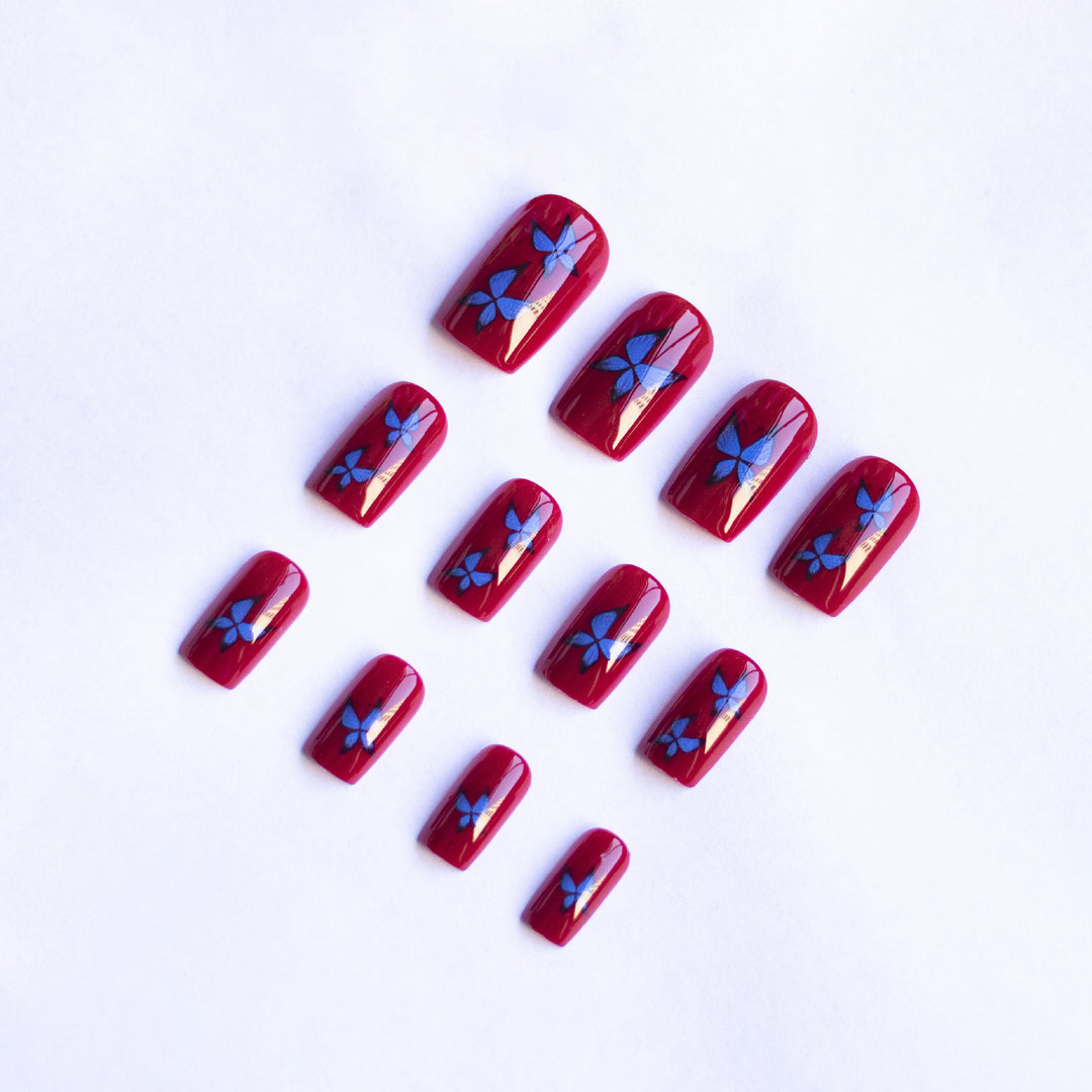 Künstlerisches Floral Nagelkunstset  1790957617