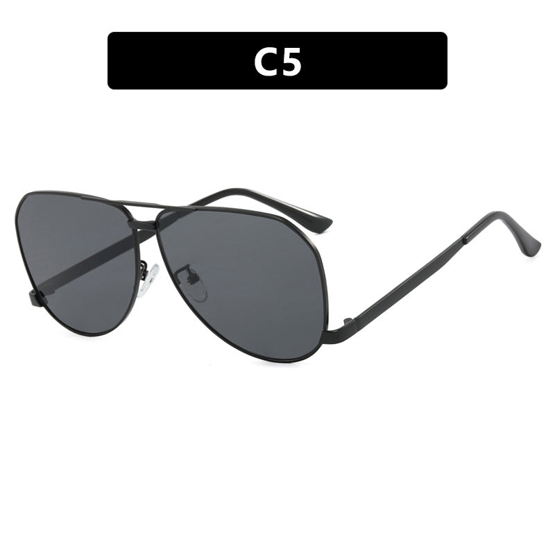 Damen Flugzeug-Sonnenbrille mit modernem Metallrahmen und polarisierten Gläsern Karnz