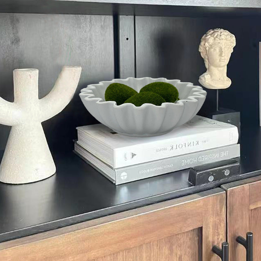 Dekorative Servierschale mit Wellendesign Karnz