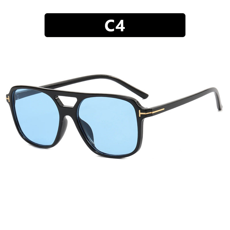 Damen modische quadratische Sonnenbrille mit luxuriösem Kunststoffrahmen und UV-Schutz Karnz