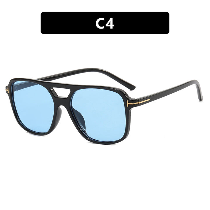 Damen modische quadratische Sonnenbrille mit luxuriösem Kunststoffrahmen und UV-Schutz Karnz