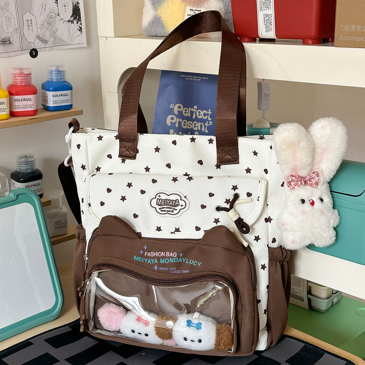 Stylische Wasserfeste Sternmuster Rucksack Karnz