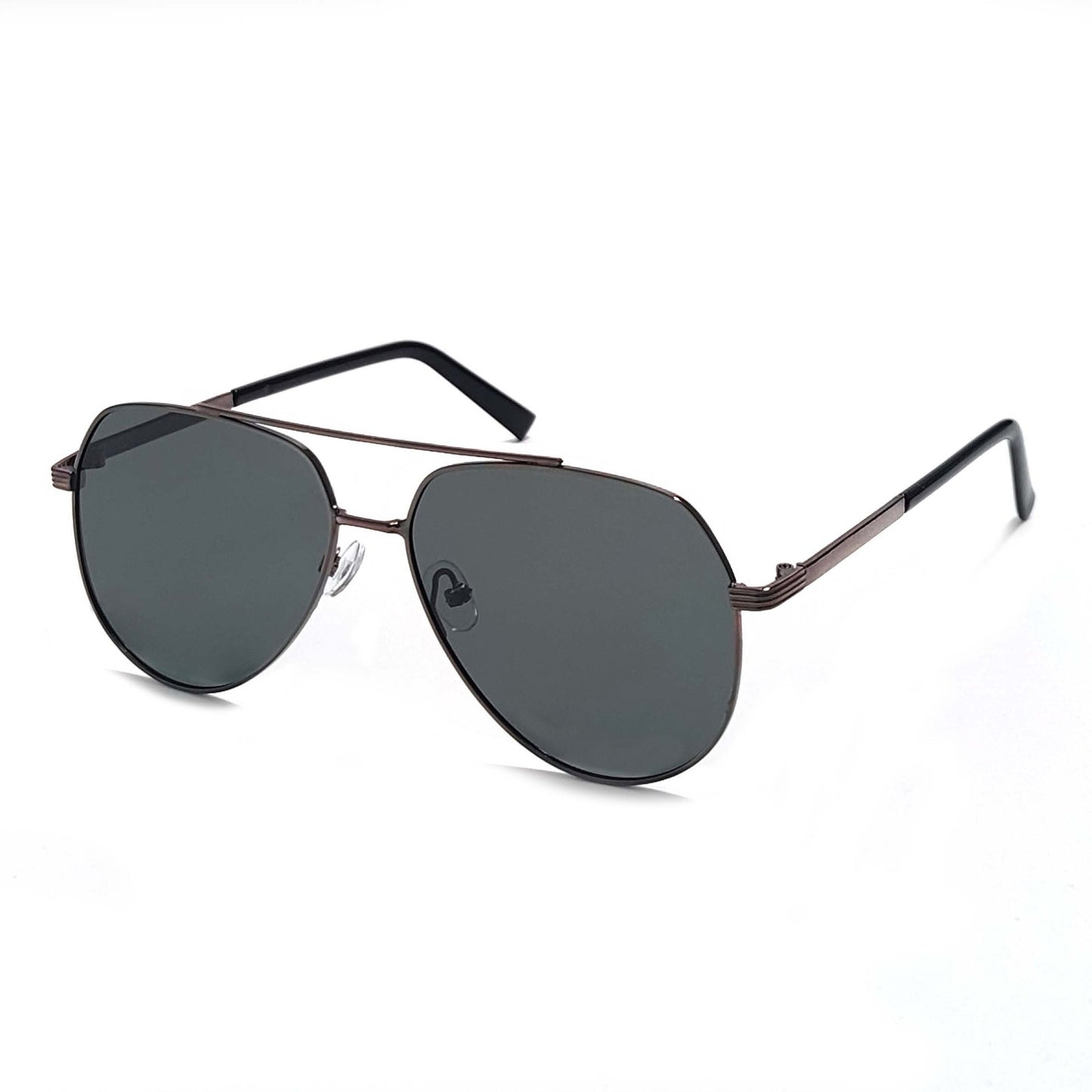 Herren modische Pilotensonnenbrille mit kontrastierenden Gläsern Karnz