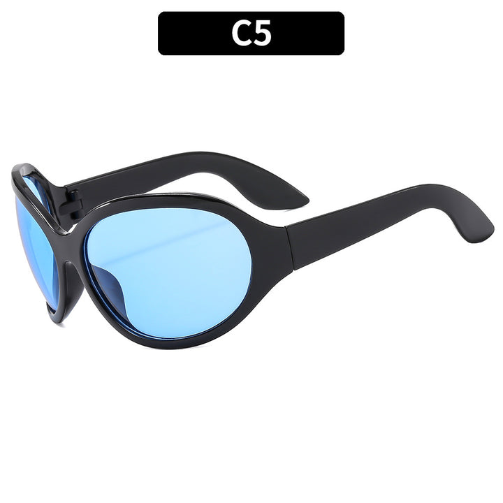 Aerodynamische Übergroße Sportsonnenbrille