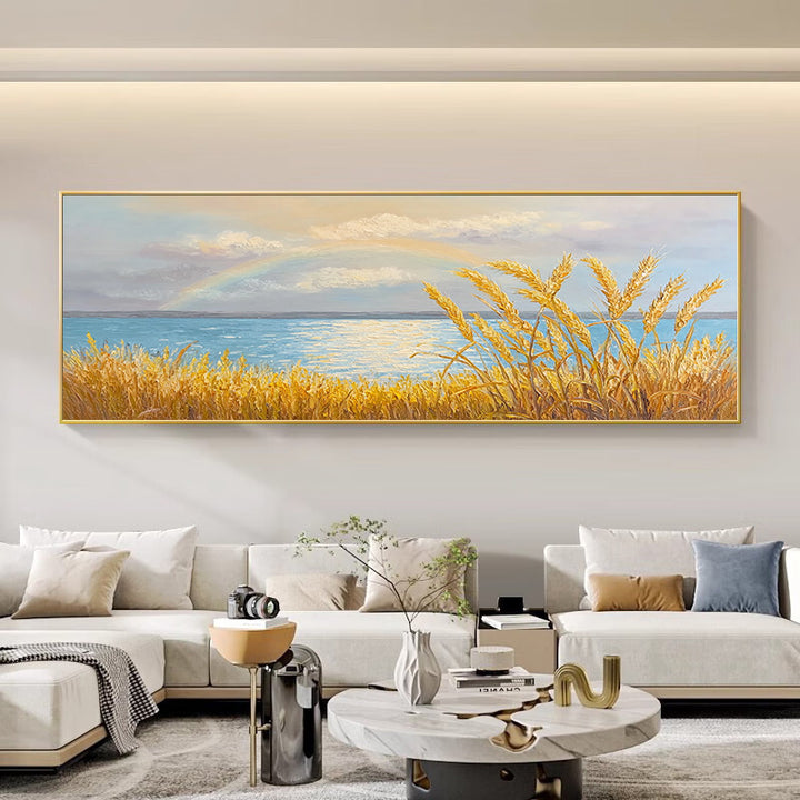 Küsten Sonnenuntergang Landschaft Leinwand Kunst