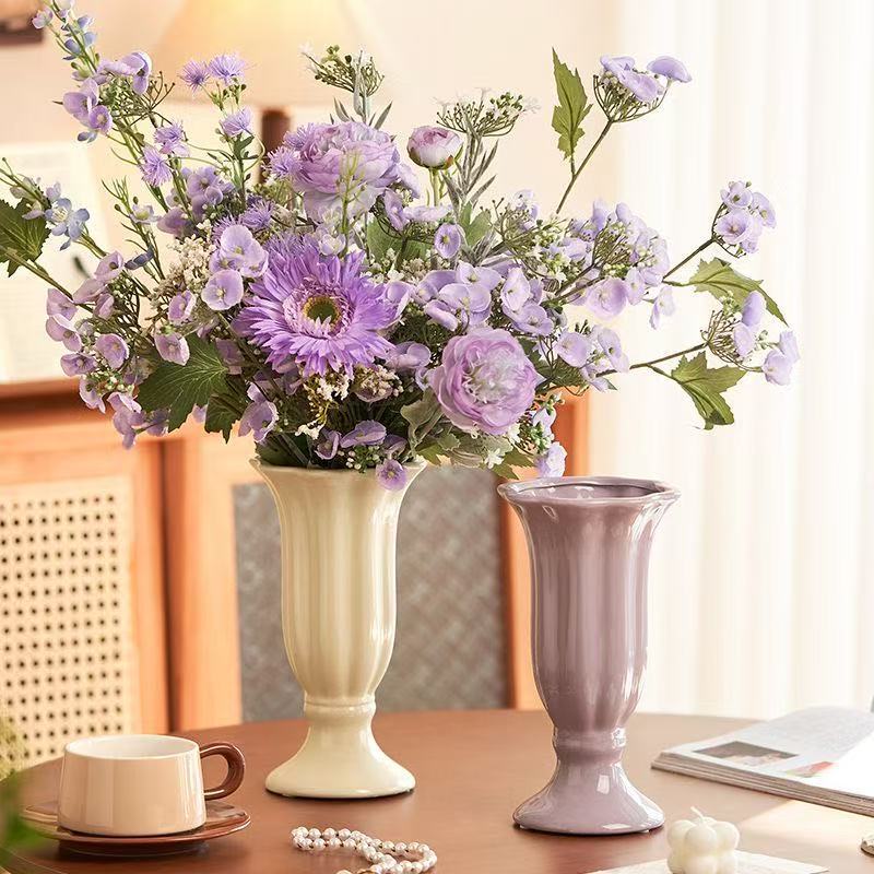 Elegante Florale Keramikvase