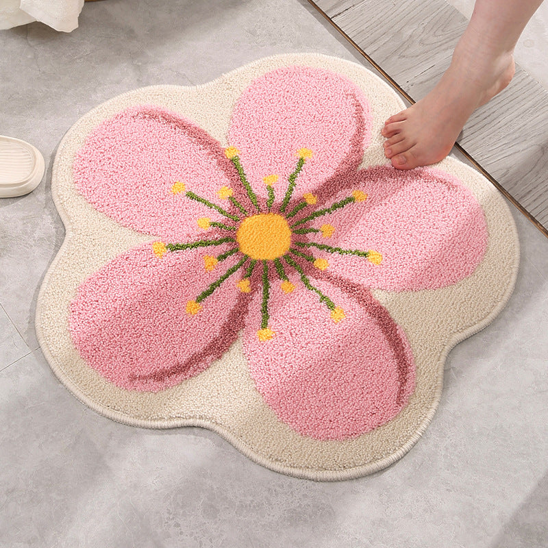 Florale Form Badematte für das Badezimmer