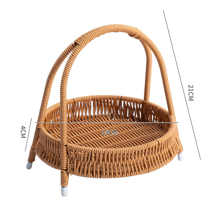 Handgefertigter Rattan Aufbewahrungskorb Karnz