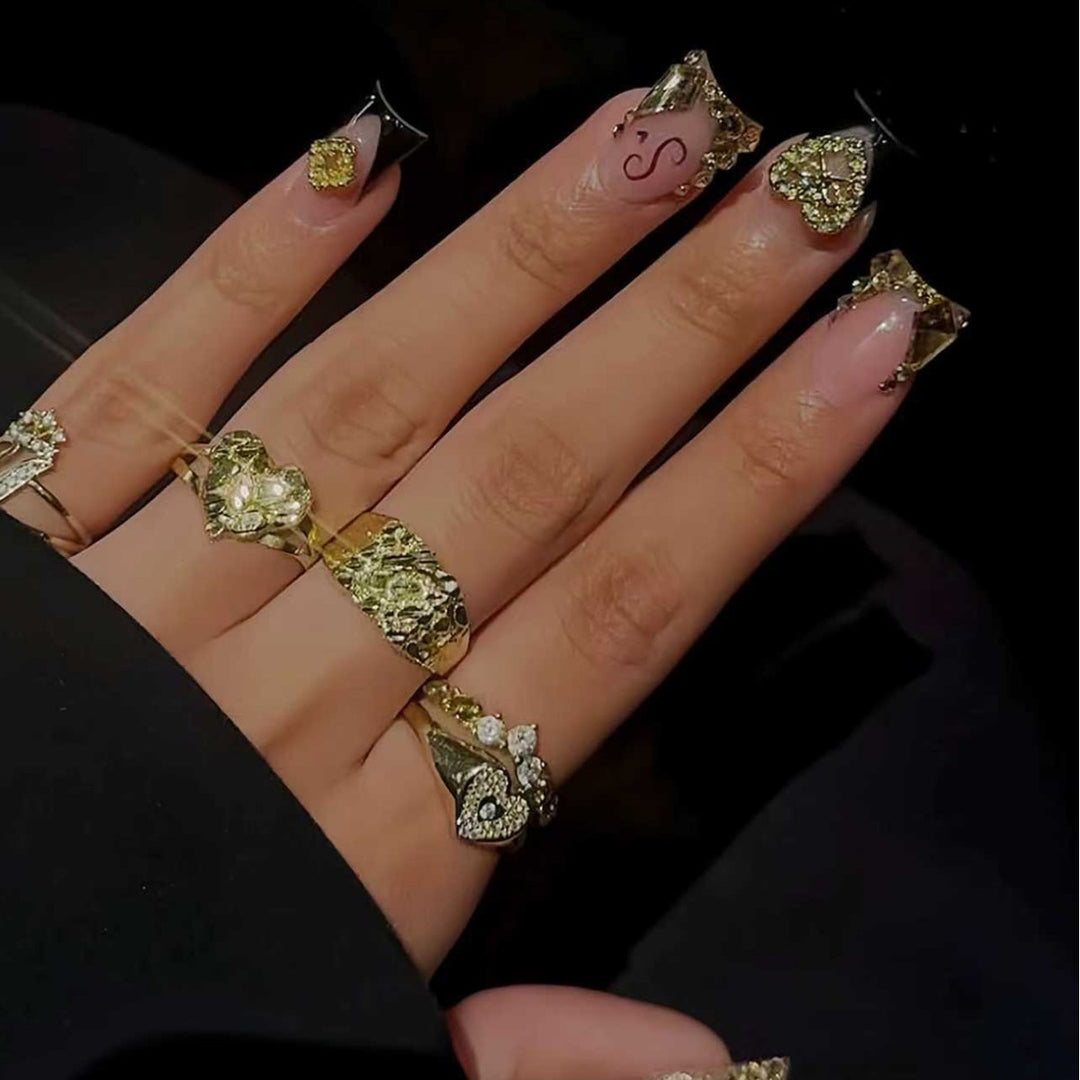 Luxus Strass Nagelverstärkungen Karnz