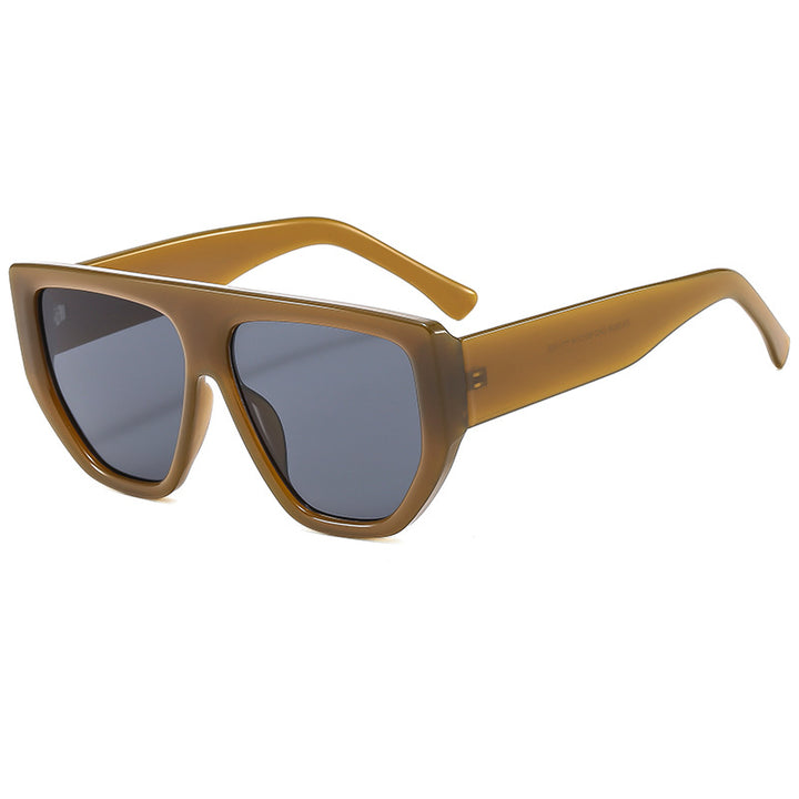 Damen Oversized Sonnenbrille mit stylischem geometrischen Rahmen Karnz