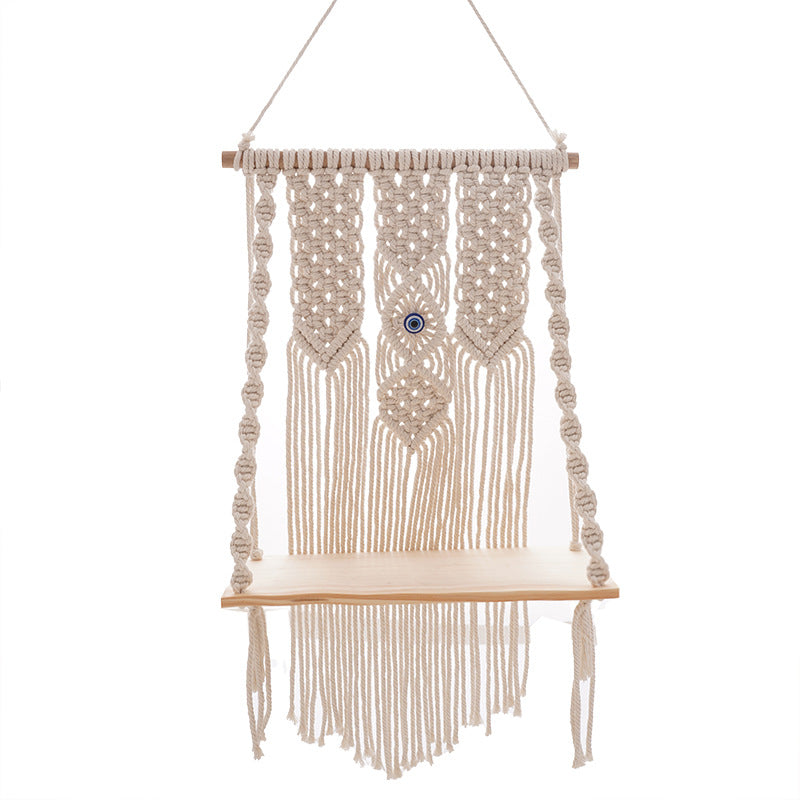 Macrame Dekorativer Wandregal Karnz