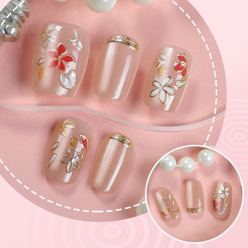 Künstlerisches Blumendesign Drucknägel Set