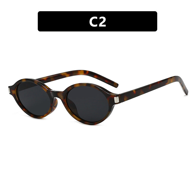 Damen elegante runde Sonnenbrille mit modernem Rahmen Karnz