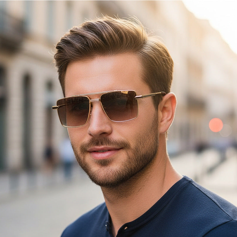 Damen futuristische quadratische Sonnenbrille Karnz
