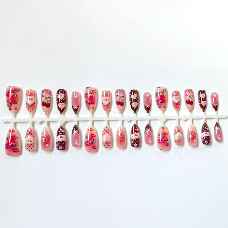 Kunstnagelset mit Botanischen Motiven Karnz