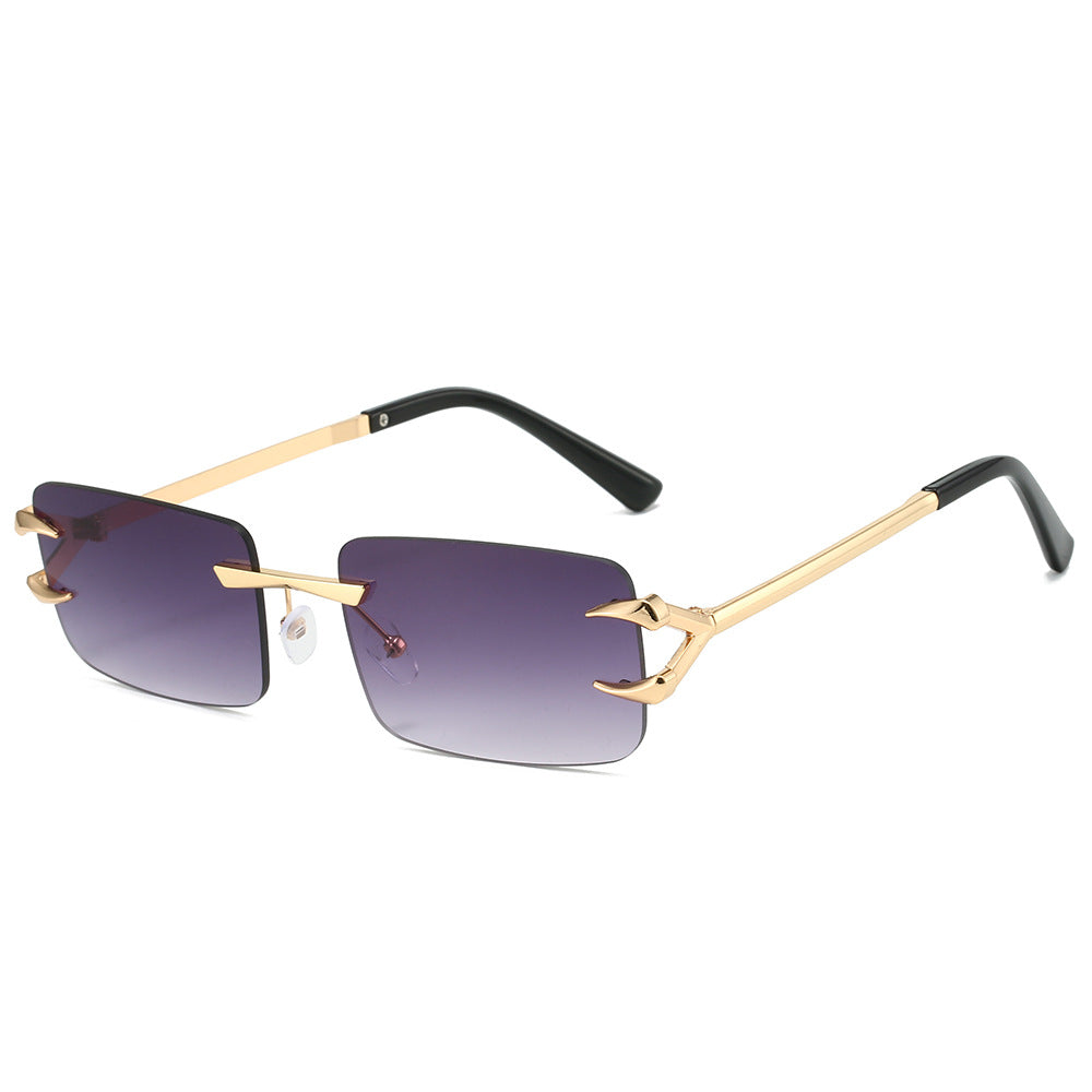 Damen futuristische Sonnenbrille mit innovativem Gestell und witterungsbeständigen Gläsern Karnz