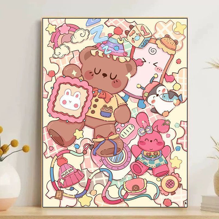 Niedliche Cartoon-Dessert-Themen-Wandkunst Karnz