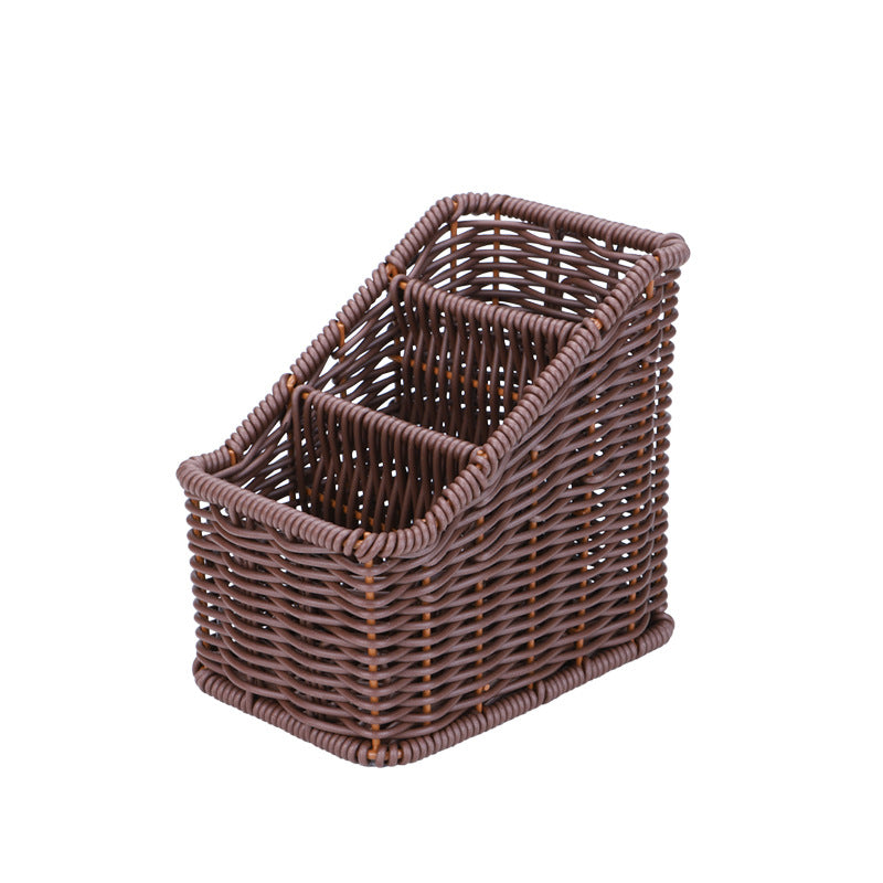 Multi-Compartment Geflochtener Organizer Korb Karnz