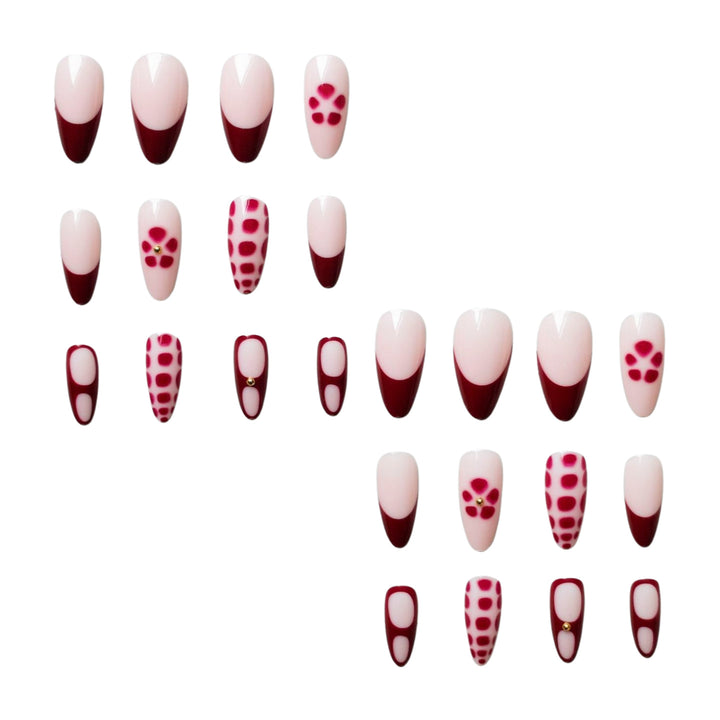 Künstlerisches Nageldesign-Set mit Edelsteinen
