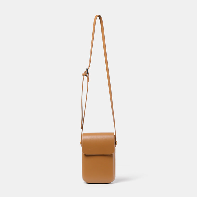 Kompakte Leder Crossbody Pouch Karnz