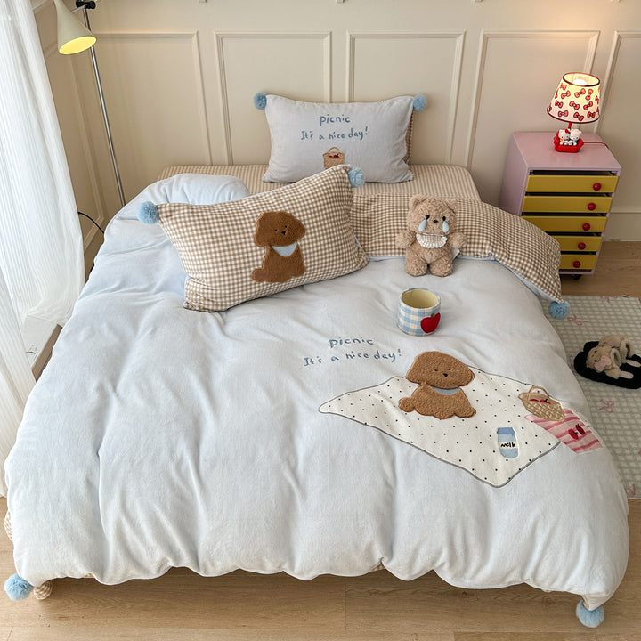 Adorable Katzen-Themen Bettwäsche Set