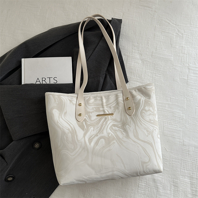 Stylische Marmor-Muster Tasche Karnz