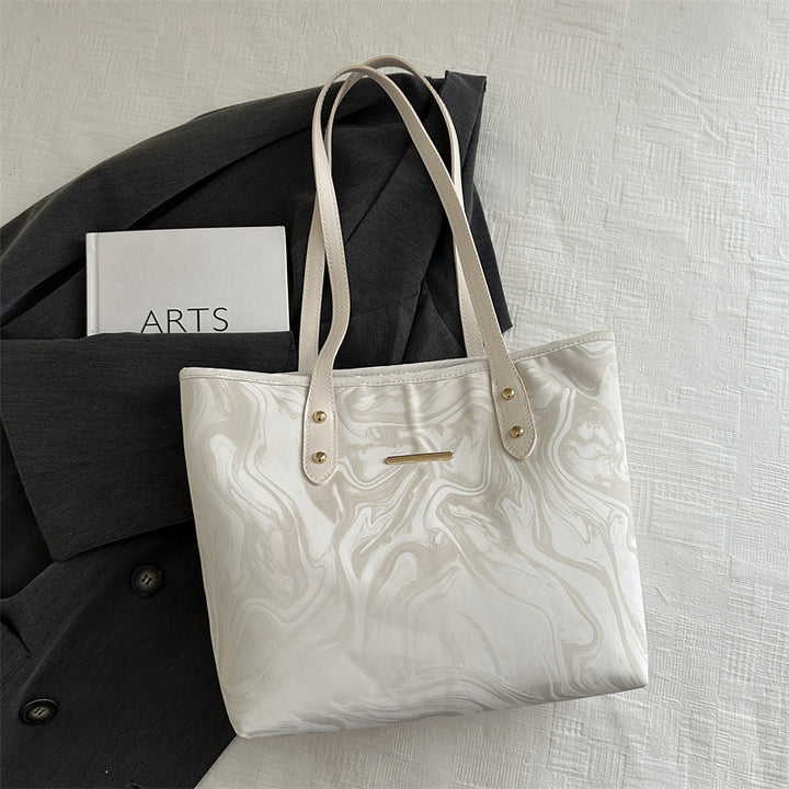 Stylische Marmor-Muster Tasche Karnz