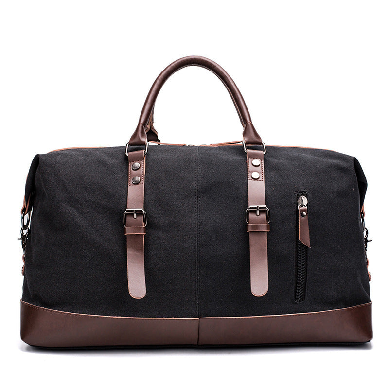 Geräumige Reisetasche Aus Robustem Canvas und Leder Karnz