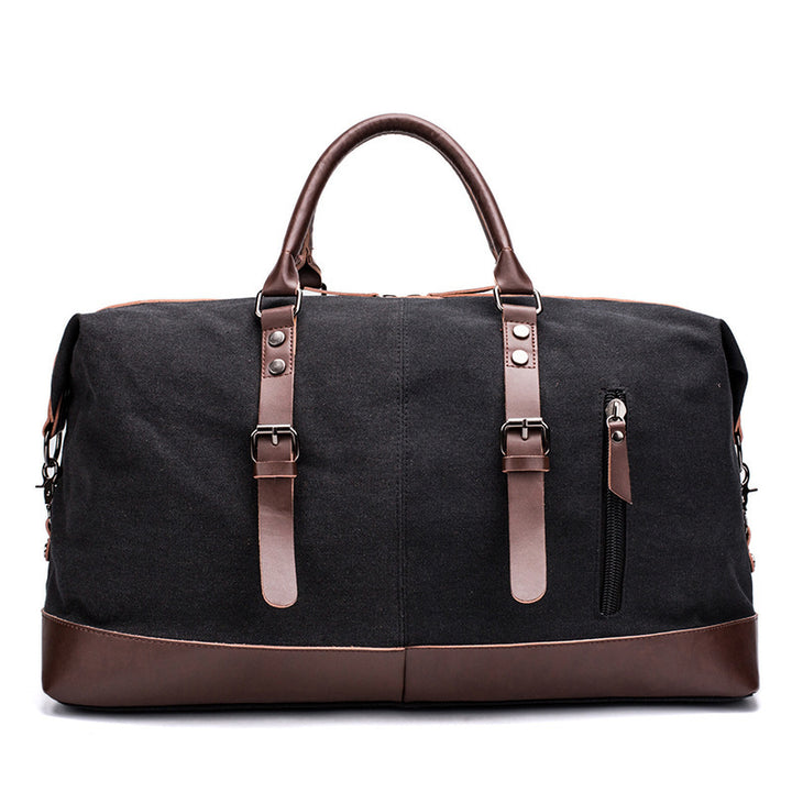 Geräumige Reisetasche Aus Robustem Canvas und Leder Karnz