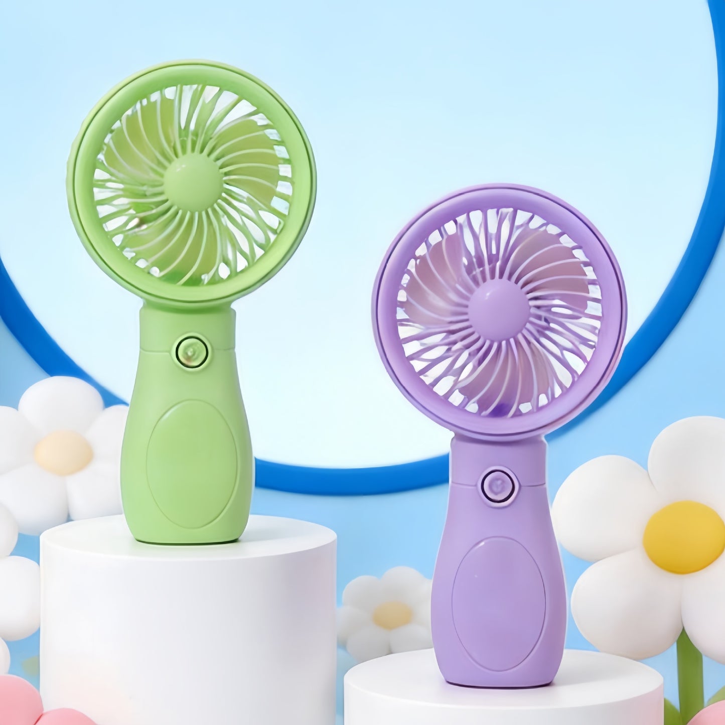 Damen Tragbarer Mini-Handventilator mit USB-Ladefunktion Karnz