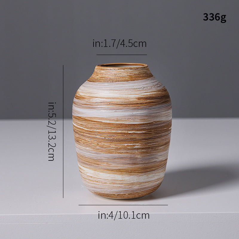Künstlerische Spiraldesign Keramikvase Karnz