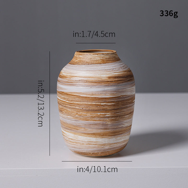 Künstlerische Spiraldesign Keramikvase Karnz