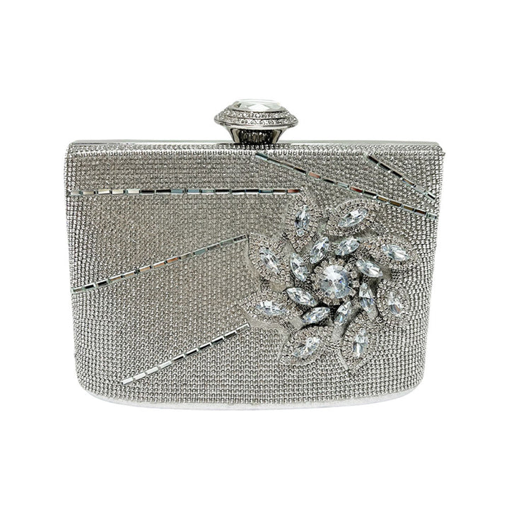 Verschnörkelte Strass Abend Clutch