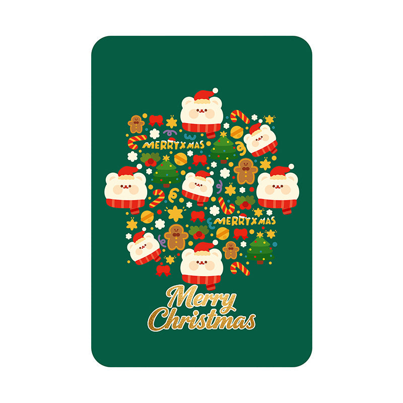 Festliche Weihnachts-Themen Fleece-Wurfdecke
