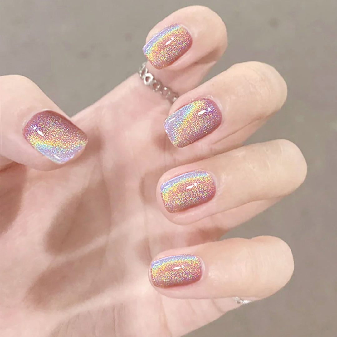 Schimmerndes Press-On Nagelkunstset