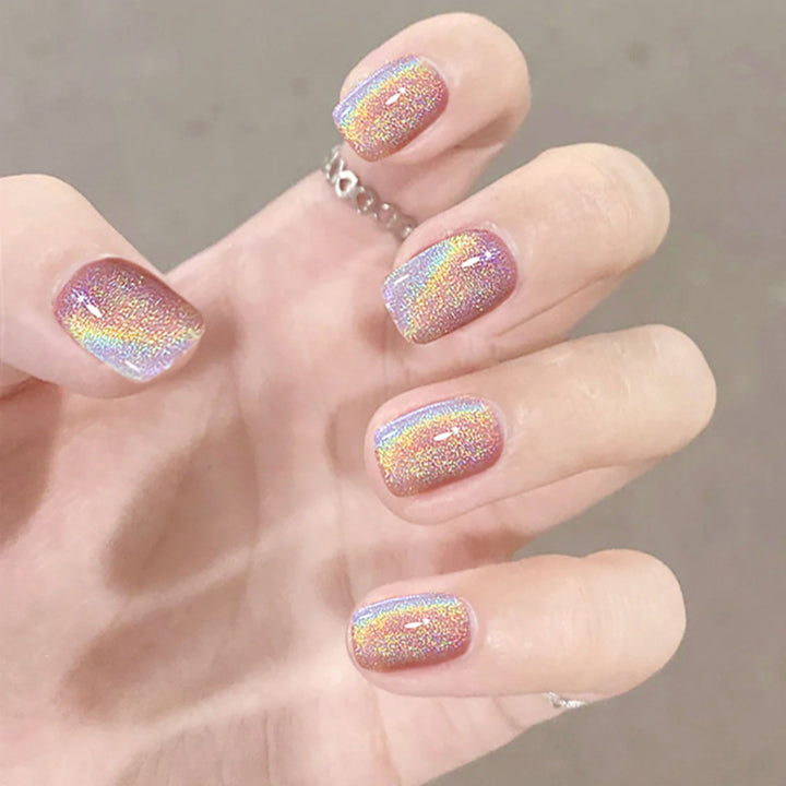 Schimmerndes Press-On Nagelkunstset