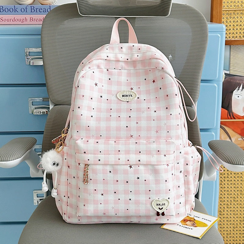 Stylischer kariert Mini Rucksack Karnz