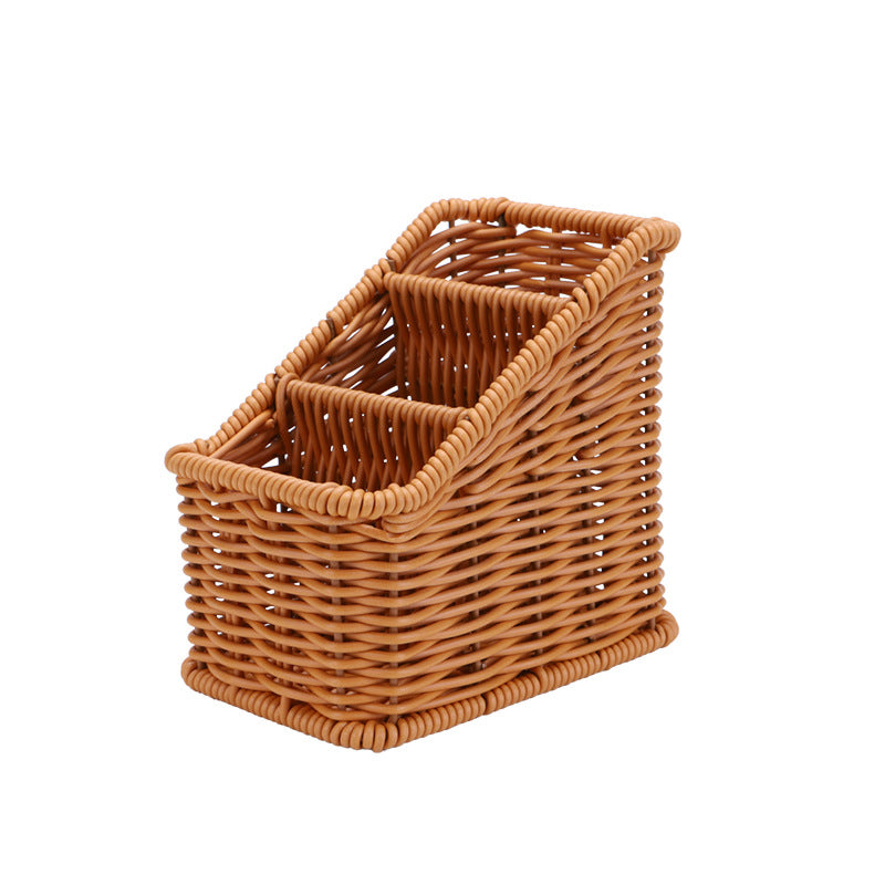 Multi-Compartment Geflochtener Organizer Korb Karnz