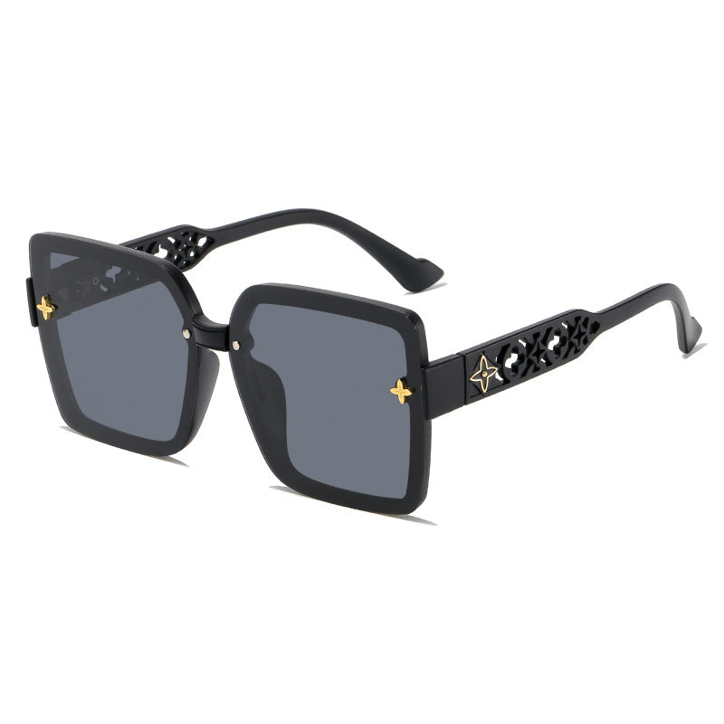 Damen Design-Sonnenbrille mit filigranem Rahmen und UV-Schutz Karnz