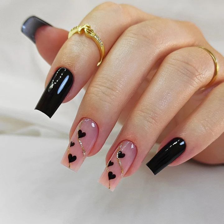 Herz-Design Acryl-Nagelkunst Set Karnz