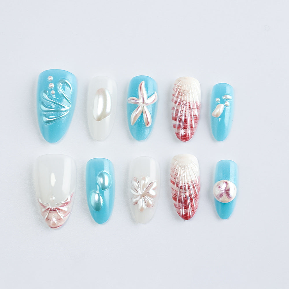 Ozean-inspiriertes Gel-Nagelkunst-Set Karnz