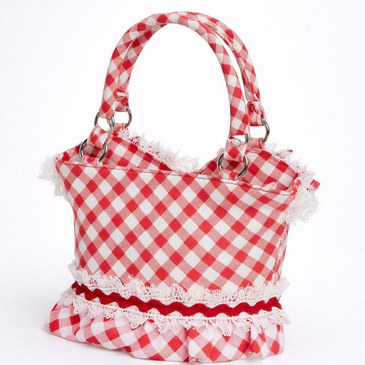 Verspielt Gingham Druck Handtasche